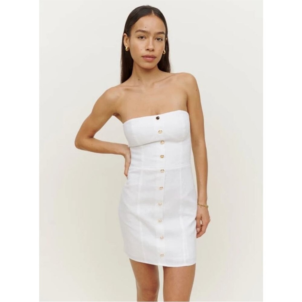 NWT Reformation Sheila Linen Dress